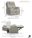 Zecliner Model 2+ Power Recliner with Headrest, Lumbar, Heat, & Massage - Furniture World SW (WA)
