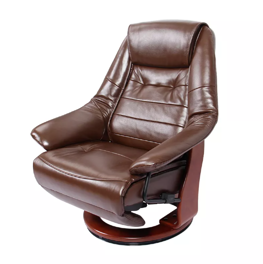 Concord - Leather Power Stressless Recliner by Benchmaster