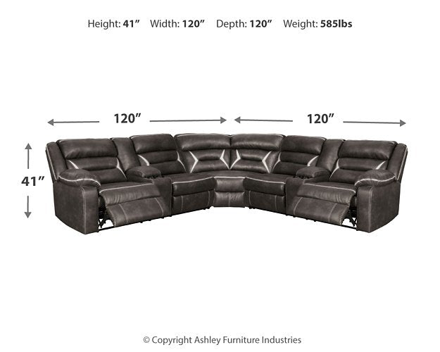 Kincord Power Reclining Sectional - Furniture World SW (WA)