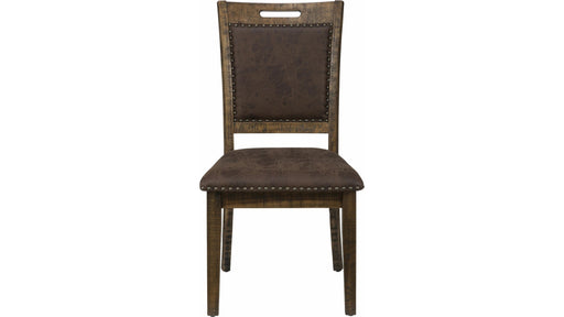 Jofran Cannon Valley Upholstered Back Dining Chair in Medium Cool Tones (Set of 2) - Furniture World SW (WA)