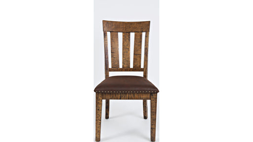 Jofran Cannon Valley Chair with Upholstered Seat in Medium Cool Tones (Set of 2) - Furniture World SW (WA)