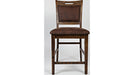 Jofran Cannon Valley Upholstered Back Counter Stool in Medium Cool Tones (Set of 2) - Furniture World SW (WA)