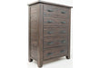 Jofran Jackson Lodge 5 Drawer Chest in Distressed - Furniture World SW (WA)