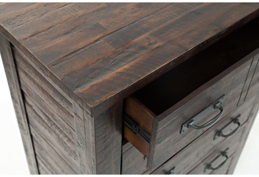 Jofran Jackson Lodge 5 Drawer Chest in Distressed - Furniture World SW (WA)