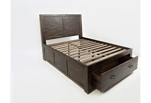 Jofran Jackson Lodge Full Panel Storage Bed in Distressed - Furniture World SW (WA)