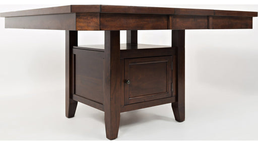 Jofran Manchester High/Low Table with Storage Base in MerlotBKT - Furniture World SW (WA)