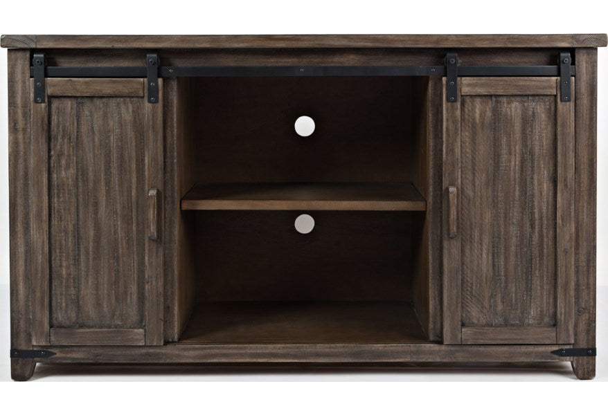 Jofran Madison County 60" Barn Door Server in Barnwood - Furniture World SW (WA)
