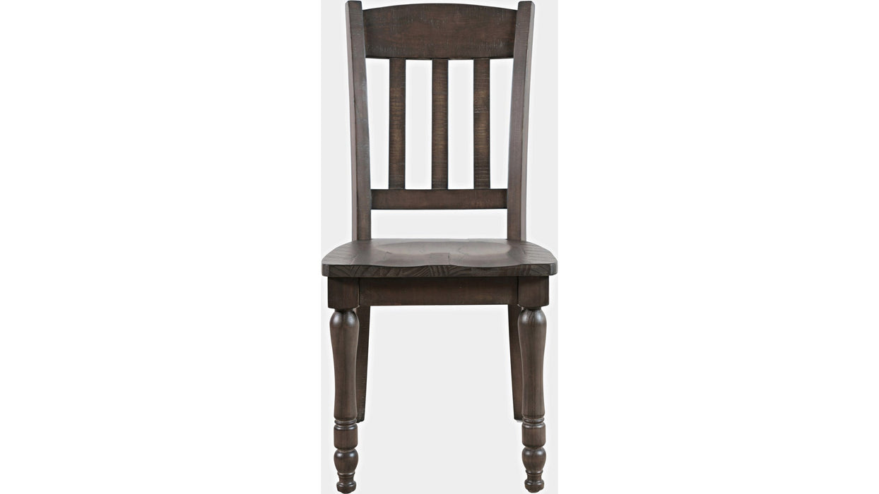 Jofran Madison County Slatback Dining Chair in Barnwood (Set of 2) - Furniture World SW (WA)
