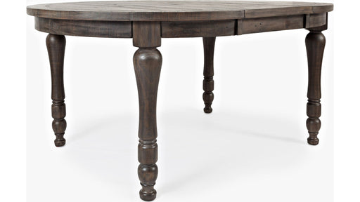 Jofran Madison County Round to Oval Dining Table in Barnwood - Furniture World SW (WA)