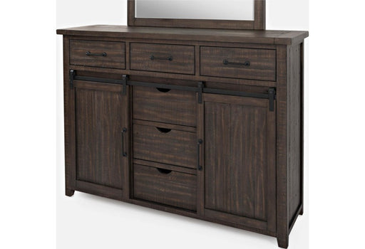 Jofran Madison County Door Dresser in Barnwood - Furniture World SW (WA)