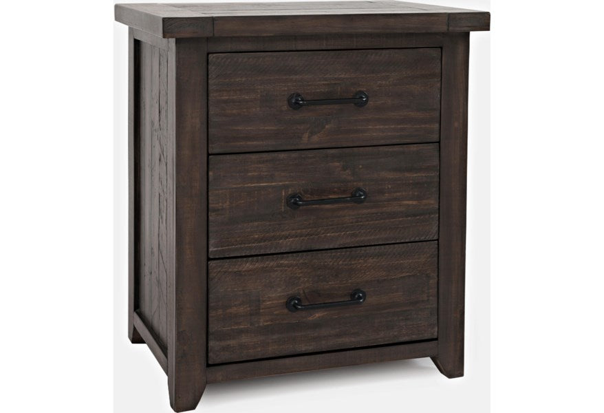 Jofran Madison County Power Nightstand in Barnwood - Furniture World SW (WA)
