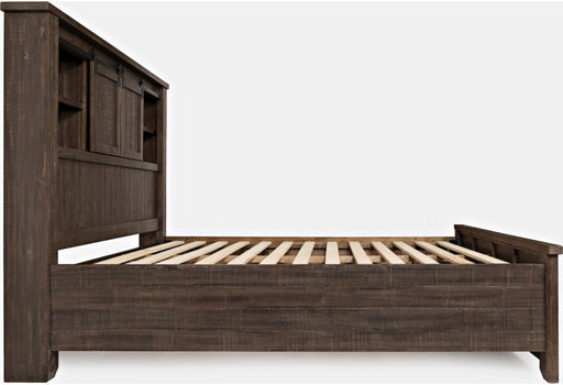 Jofran Madison County Queen Barn Door Bed in Barnwood - Furniture World SW (WA)