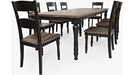 Jofran Madison County Rectangle Extension Dining Table in Vintage Black - Furniture World SW (WA)