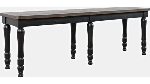 Jofran Madison County Dining Bench in Vintage Black - Furniture World SW (WA)
