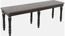 Jofran Madison County Dining Bench in Vintage Black - Furniture World SW (WA)