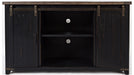 Jofran Madison County 60" Barn Door Server in Vintage Black - Furniture World SW (WA)