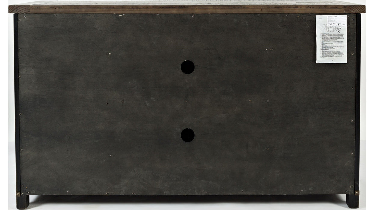 Jofran Madison County 60" Barn Door Server in Vintage Black - Furniture World SW (WA)