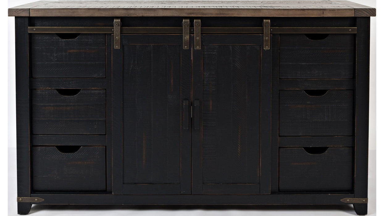 Jofran Madison County 60" Barn Door Server in Vintage Black image