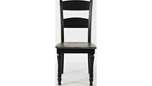 Jofran Madison County Ladderback Dining Chair in Vintage Black (Set of 2) - Furniture World SW (WA)
