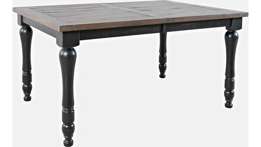 Jofran Madison County Rectangle Extension Dining Table in Vintage Black - Furniture World SW (WA)