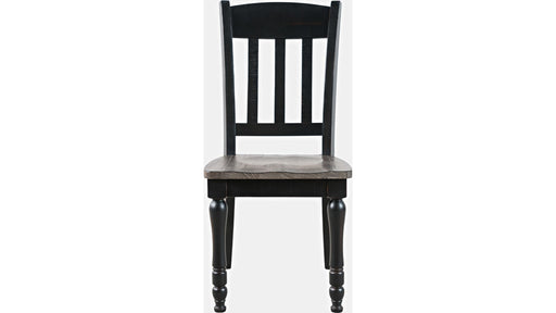 Jofran Madison County Slatback Dining Chair in Vintage Black (Set of 2) - Furniture World SW (WA)