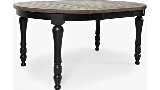Jofran Madison County Round to Oval Dining Table in Vintage Black - Furniture World SW (WA)