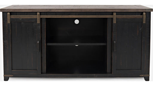Jofran Madison County 70" Barn Door Server in Vintage Black - Furniture World SW (WA)