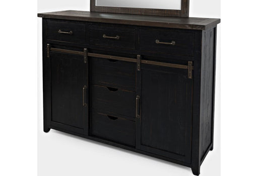 Jofran Madison County Door Dresser in Vintage Black - Furniture World SW (WA)