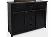 Jofran Madison County Door Dresser in Vintage Black - Furniture World SW (WA)