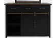 Jofran Madison County Door Dresser in Vintage Black - Furniture World SW (WA)