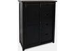 Jofran Madison County Door Chest in Vintage Black - Furniture World SW (WA)