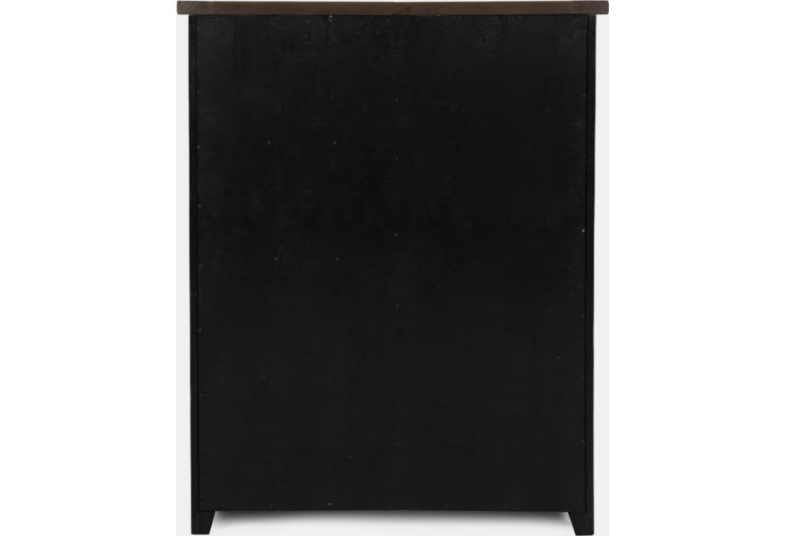 Jofran Madison County Door Chest in Vintage Black - Furniture World SW (WA)