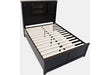 Jofran Madison County King Barn Door Bed in Vintage Black - Furniture World SW (WA)
