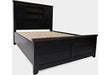 Jofran Madison County Queen Barn Door Bed in Vintage Black image