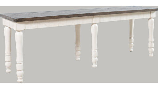 Jofran Madison County Dining Bench in Vintage White - Furniture World SW (WA)
