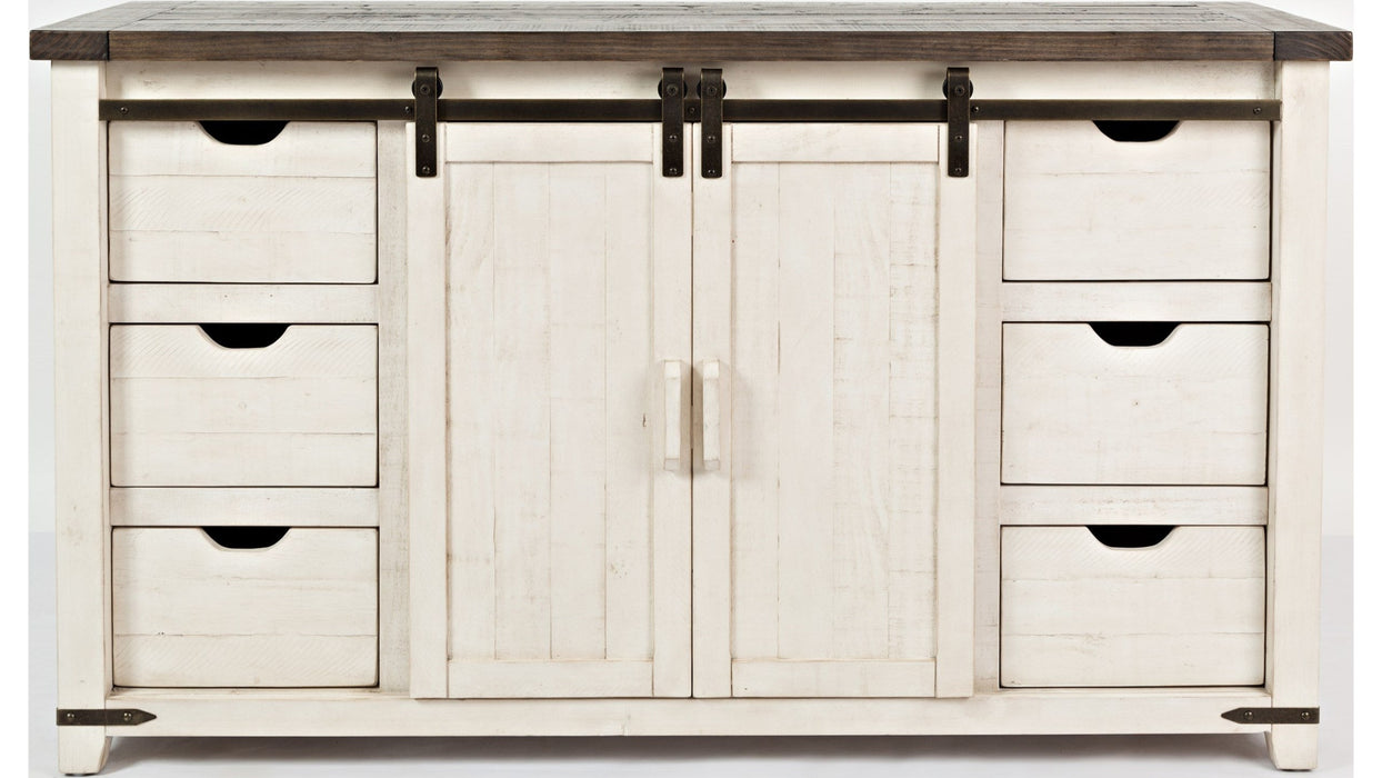 Jofran Madison County 60" Barn Door Server in Vintage White image