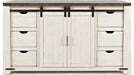 Jofran Madison County 60" Barn Door Server in Vintage White image
