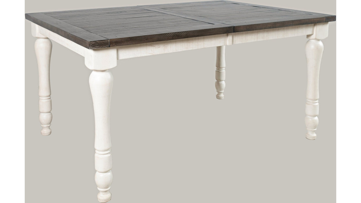 Jofran Madison County Rectangle Extension Dining Table in Vintage White - Furniture World SW (WA)