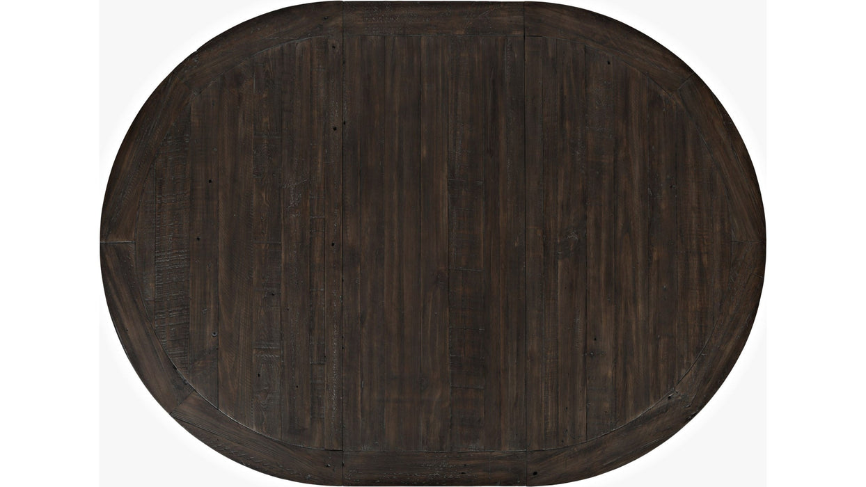 Jofran Madison County Round to Oval Dining Table in Vintage White - Furniture World SW (WA)