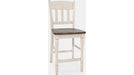 Jofran Madison County Slatback Counter Stool in Vintage White (Set of 2) - Furniture World SW (WA)