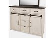 Jofran Madison County Door Dresser in Vintage White - Furniture World SW (WA)