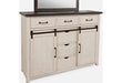 Jofran Madison County Door Dresser in Vintage White - Furniture World SW (WA)
