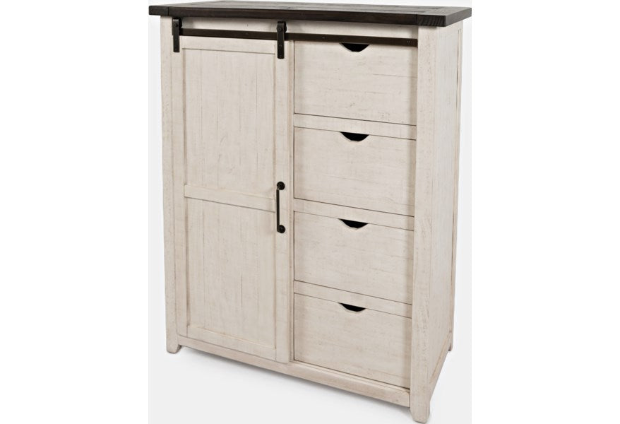 Jofran Madison County Door Chest in Vintage White - Furniture World SW (WA)