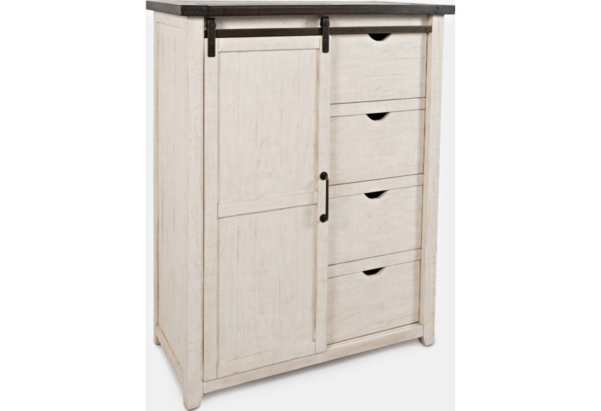 Jofran Madison County Door Chest in Vintage White - Furniture World SW (WA)