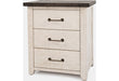 Jofran Madison County Power Nightstand in Vintage White - Furniture World SW (WA)