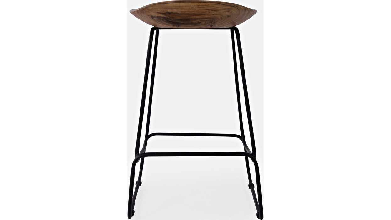 Jofran Nature's Edge Backless Stool in Light Chestnut (Set of 2) - Furniture World SW (WA)