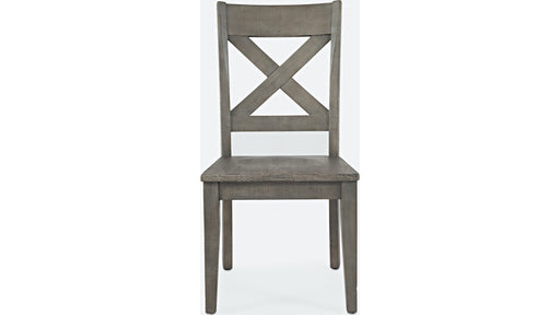 Jofran Outer Banks X-Back Chair in Gray (Set of 2) - Furniture World SW (WA)