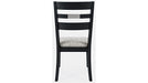 Jofran Altamonte Ladderback Chair in Dark Charcoal (Set of 2) - Furniture World SW (WA)
