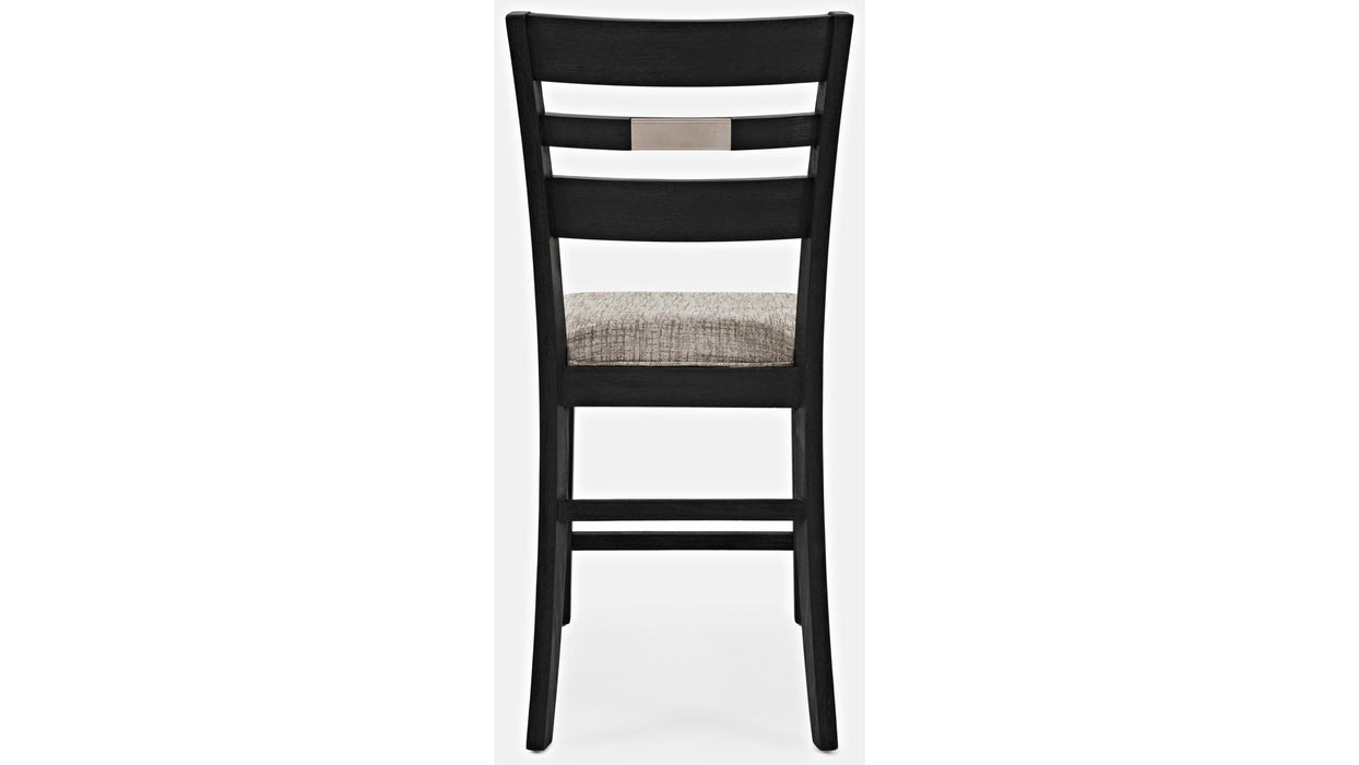 Jofran Altamonte Ladderback Counter Stool in Dark Charcoal (Set of 2) - Furniture World SW (WA)