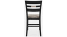 Jofran Altamonte Ladderback Counter Stool in Dark Charcoal (Set of 2) - Furniture World SW (WA)